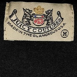 Juicy Couture Velour Size M hoodie black/gold/yell